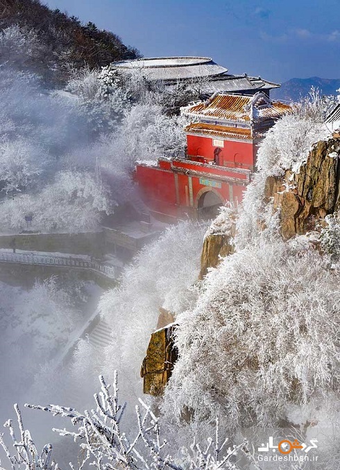 «شان دونگ» زیبا در یک روز برفی + تصاویر