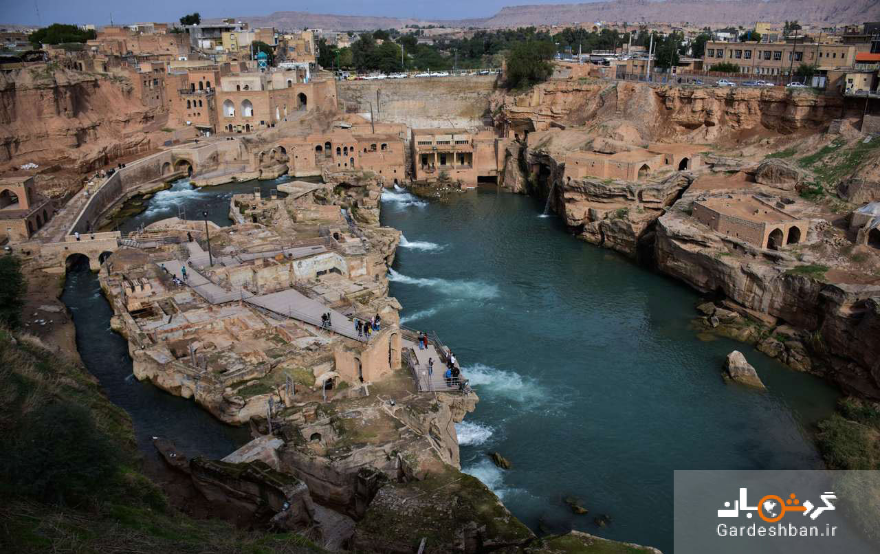 تصاویر شگفت انگیز از سازه‌های آبی شوشتر در جنوب ایران