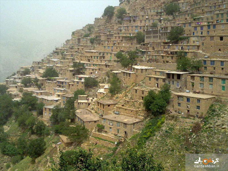 شاهکار طبیعت و معماری در روستای پلکانی اورامان+عکس