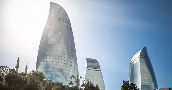 هتلی لاکچری در برج‌های شعله باکو+تصاویر