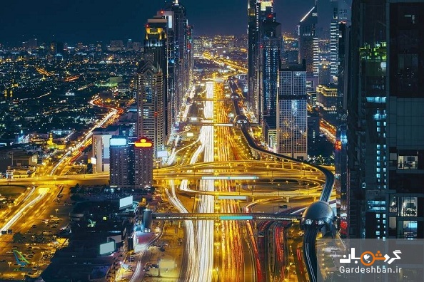 بزرگراه شیخ زاید مسیری جالب میان ابوظبی و دبی/عکس
