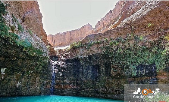 آبشار حیرت انگیز کشیت در منطقه کویری کرمان+تصاویر