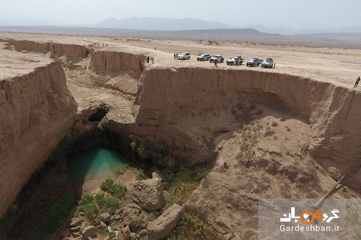 آبشار حیرت انگیز کشیت در منطقه کویری کرمان+تصاویر