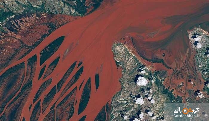رودخانه عجیبی که قرمز رنگ است!+عکس