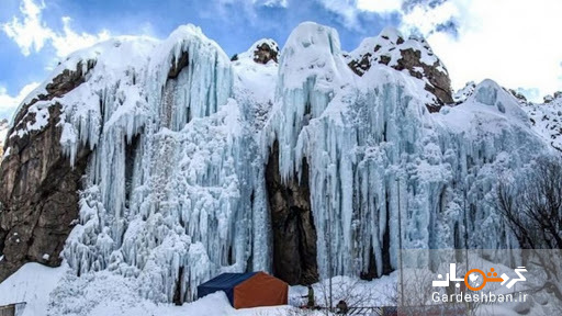 آبشار یخی هملون در میگون+تصاویر