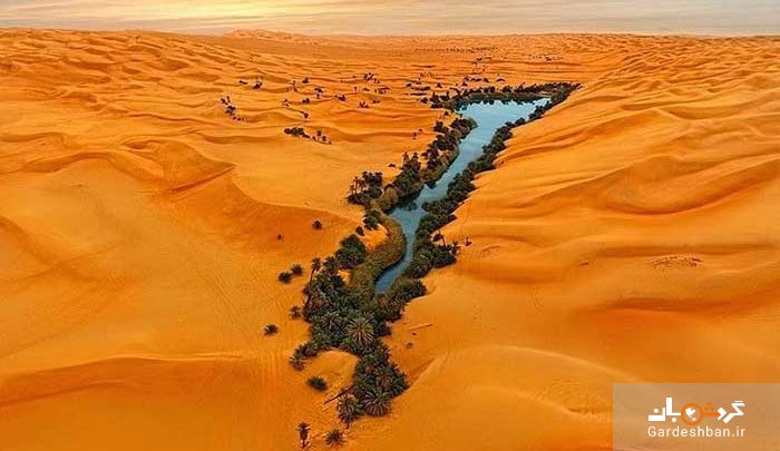 دریای شن یوباری؛منطقه ای دیدنی در لیبی/عکس
