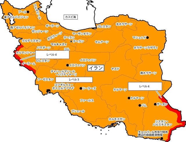ژاپن هشدار خطر سفر به ایران را برداشت/ رنگ نقشه ایران برای توریست‌های ژاپنی از قرمز به نارنجی تغییر کرد