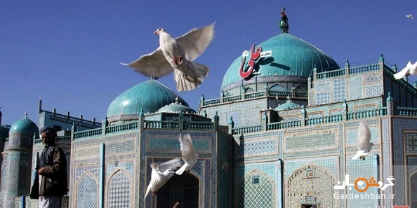 مسجد کبود در شهر مزار شریف افغانستان/عکس