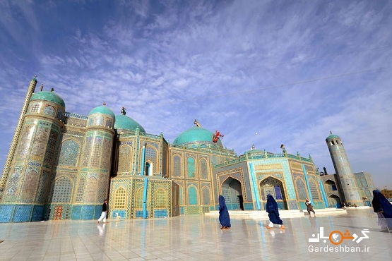 مسجد کبود در شهر مزار شریف افغانستان/عکس
