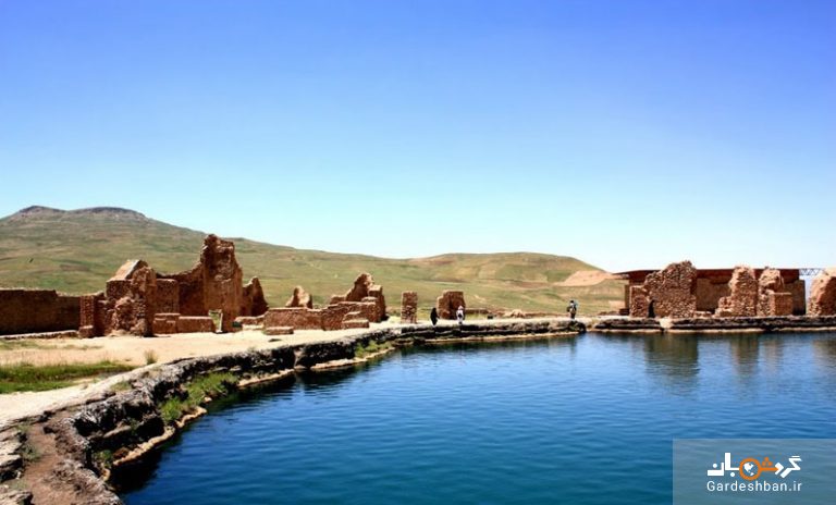 دریاچه زیبای تخت سلیمان در شهرستان تکاب/تصاویر