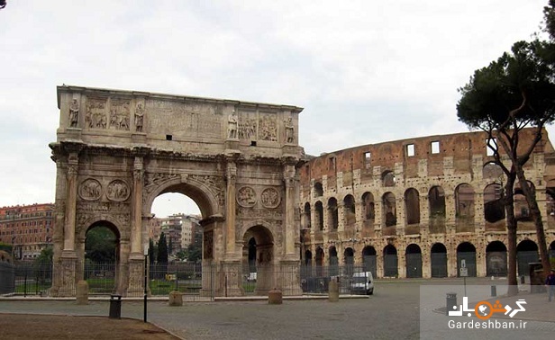 کولوسئوم و طاق کنستانتین در رم+عکس