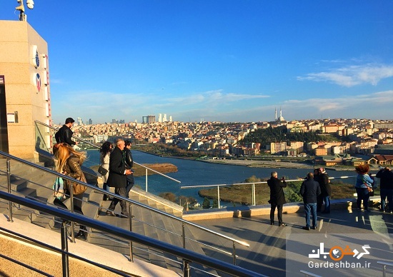 تله کابین استانبول بر روی تپه زیبای پیر لوطی/عکس