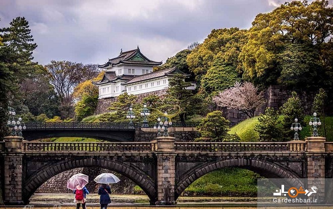 کاخ امپراطوری توکیو از دیدنی های ژاپن+عکس