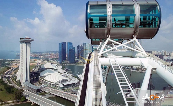 چرخ و فلک فلایر سنگاپور؛بلندترین چرخ و فلک آسیا+عکس