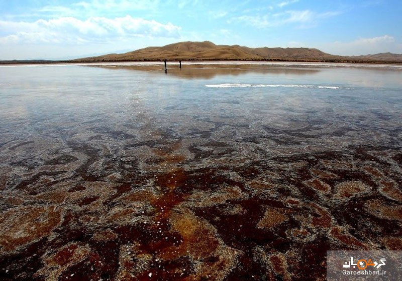 دریاچه نمک آران و بیدگل در دل کویر مرنجاب/عکس