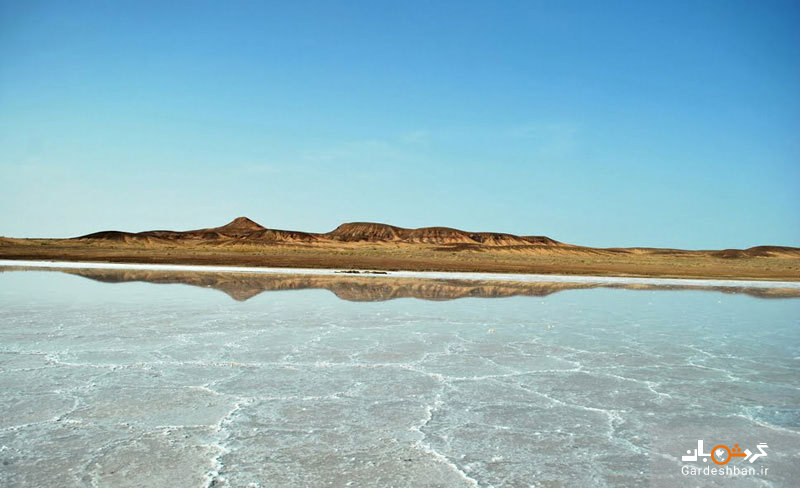 دریاچه نمک آران و بیدگل در دل کویر مرنجاب/عکس