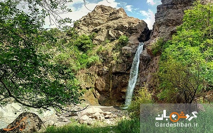 آبشار زیبای سرخوئیه در بندر هنزا