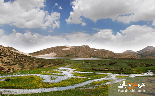 دریاچه زیبای برم فیروز در استان فارس+عکس