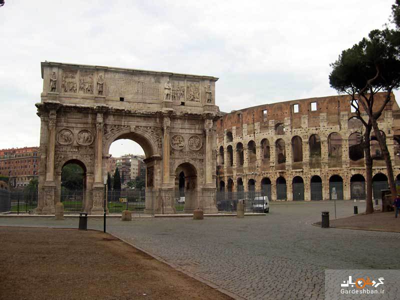 کولوسئوم و طاق کنستانتین در رم/عکس