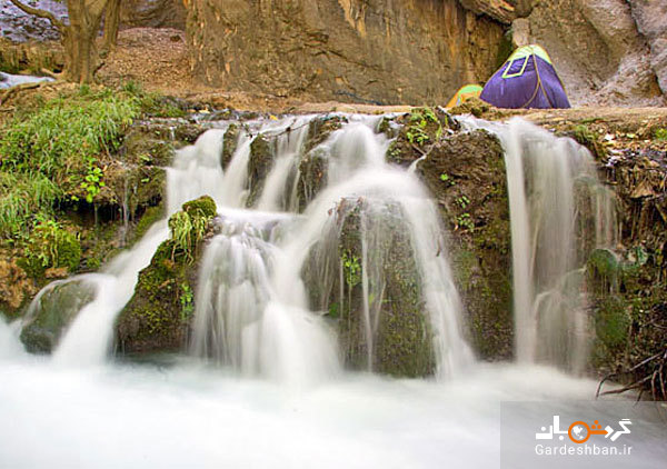 آبشار آتشگاه لردگان؛طولانی‌ترین آبشار ایران/عکس