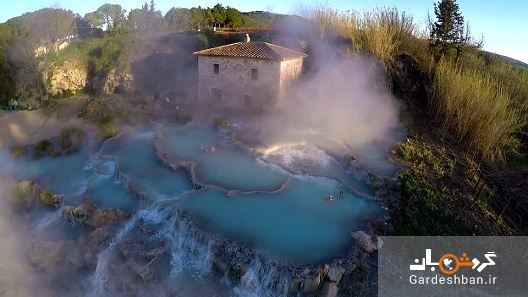 چشمه آب گرم ساتورینا؛ از جاذبه های زیبای ایتالیا+عکس