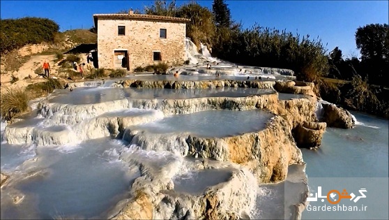 چشمه آب گرم ساتورینا؛ از جاذبه های زیبای ایتالیا+عکس