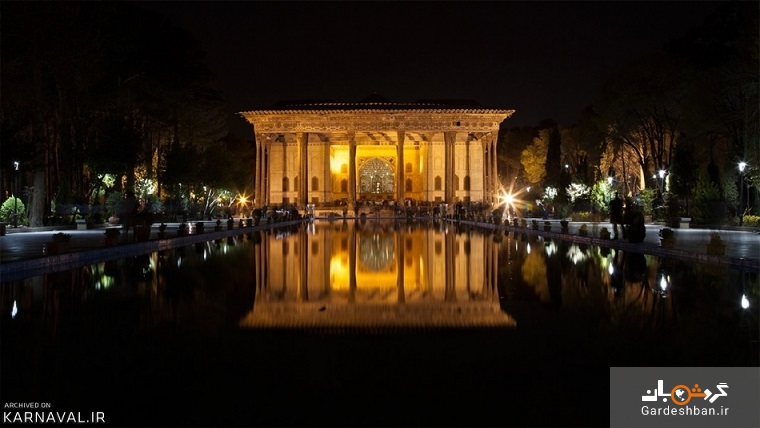 کاخ هشت بهشت اصفهان / زیباترین کاخ دنیا در دوره صفوی