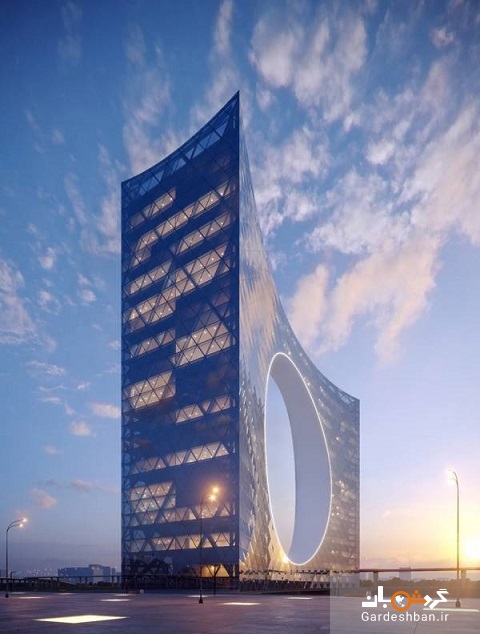 سازه جالب و مفهومی برج خورشیدی! + تصاویر