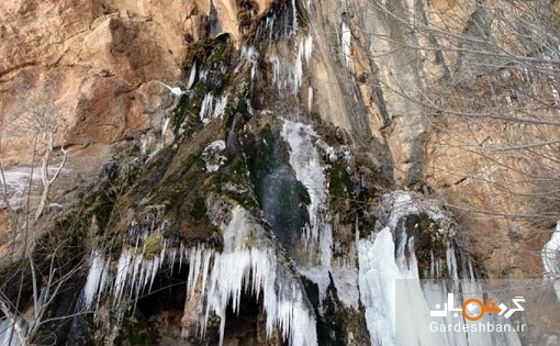 آبشار شاهلولاک و غاری که در باور مردم مقدس است!/تصاویر