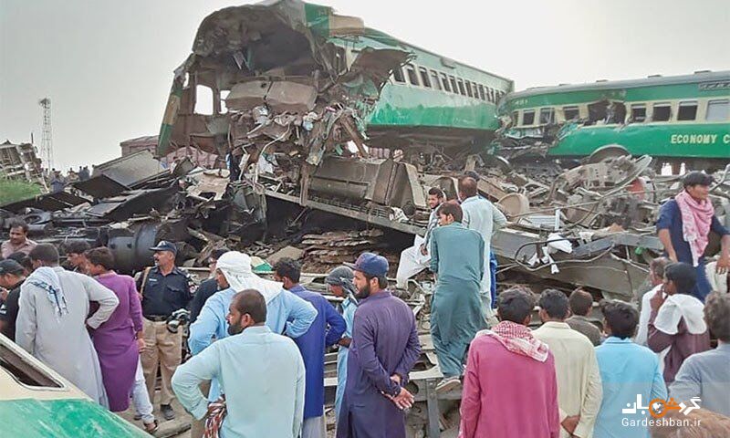 شمار قربانیان حادثه قطار در پاکستان به ۲۱ نفر رسید