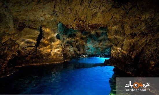 با کِشتی به غار شگفت انگیز آبی بروید/تصاویر