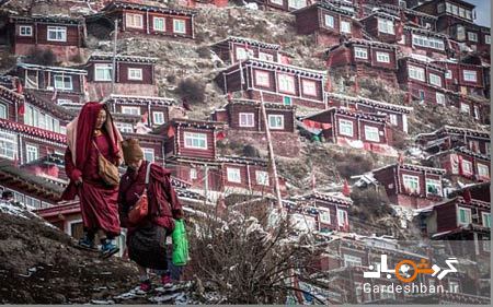 بزرگترین مدرسه بودایی جهان در چین+تصاویر