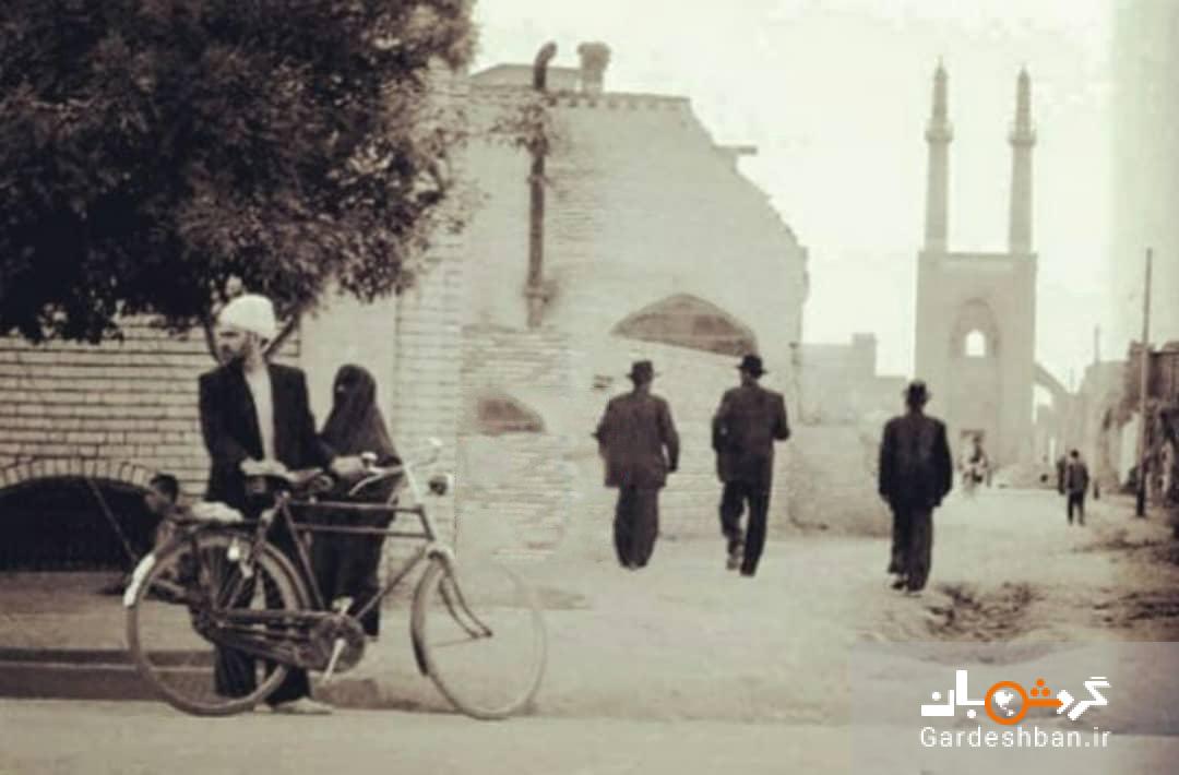 تصویری از مسجد جامع یزد در ایام قدیم