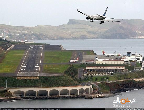 فرودگاه بین المللی مادیرا در پرتغال کنار دریا/تصاویر