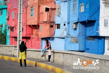 خانه های رنگی خیابان نواب قزوین