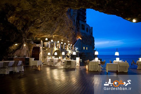 هتل رستوران صخره ای رمانتیک وسط آب/عکس