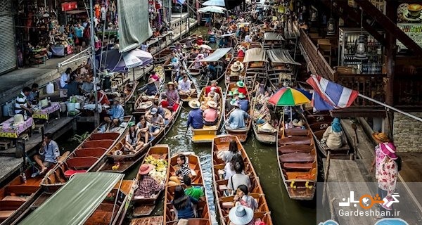 آشنایی با بازارهای شناور بانکوک/تصاویر