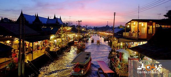 آشنایی با بازارهای شناور بانکوک/تصاویر