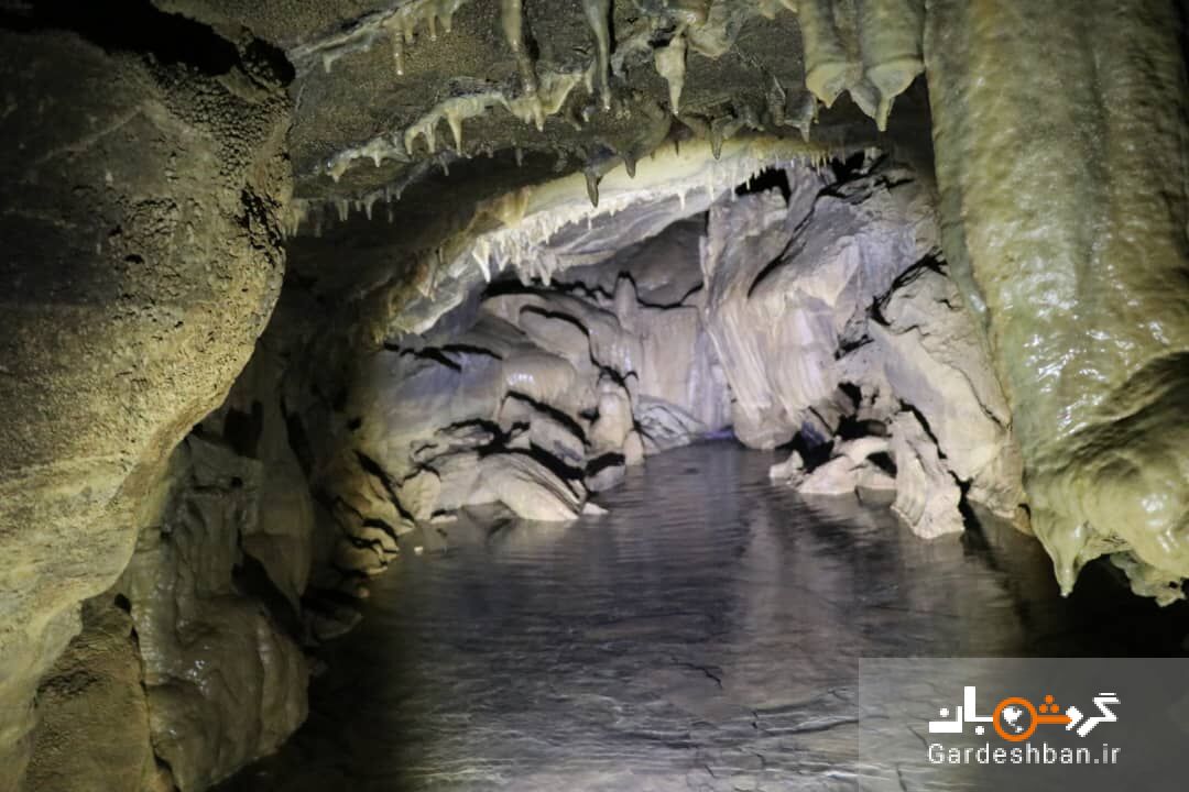 غار آبی تنگسنان اندیکا جلوه‌ای از شگفتی طبیعت/تصاویر