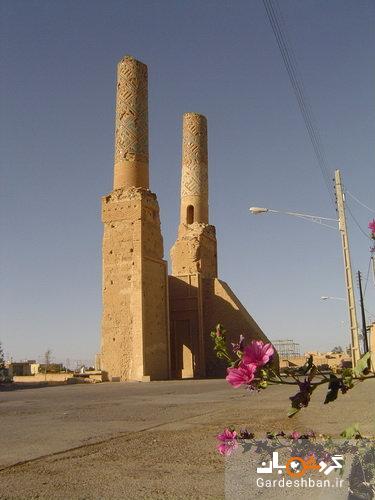بنای تاریخی مناره مسجد نظامیه در شهرستان ابر کوه+تصاویر