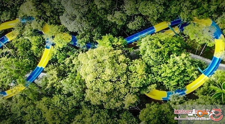 طولانی‌ترین سرسره آبی کوهستانی جهان در مالزی افتتاح شد! + تصاویر