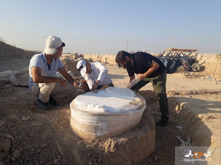 تصاویر انتقال آخرین تابوت باستانی در خوزستان