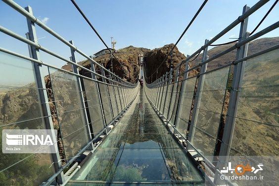 پل معلق تمام شیشه در شهرستان هیر+تصاویر