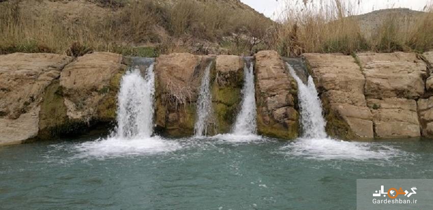 آبشار هفت قلوی ایوان در ایلام!+تصاویر
