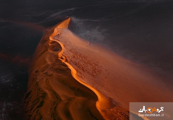 تپه های شنی صحرای نامیب؛زیباترین صحرا در دنیا+تصاویر