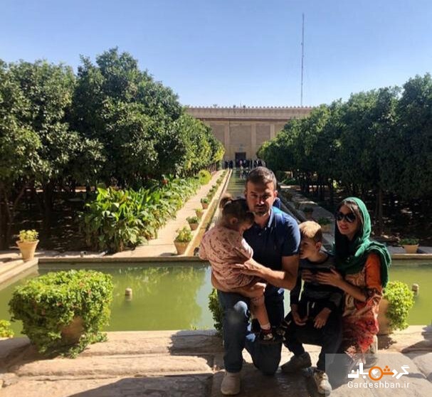 تصاویر سفر استراماچونی و همسرش به شیراز/ سایه تلخ هتل جنجالی بر سر ارگ کریمخانی در عکس همسر سرمربی استقلال