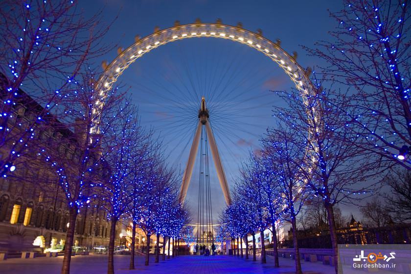 چشم لندن با ارتفاع ۱۳۵ متر؛بلندترین چرخ و فلک اروپا+تصاویر