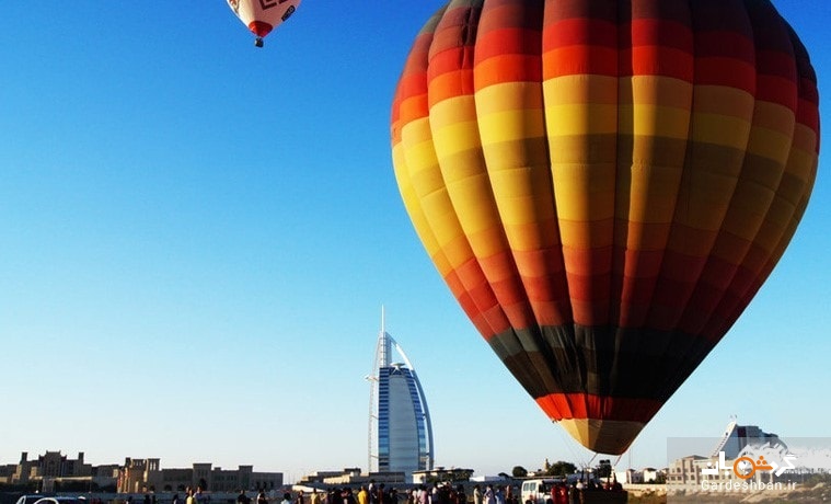 پرواز با بالن هوای گرم در دبی؛ماجراجویی در ارتفاعات 900 متری
