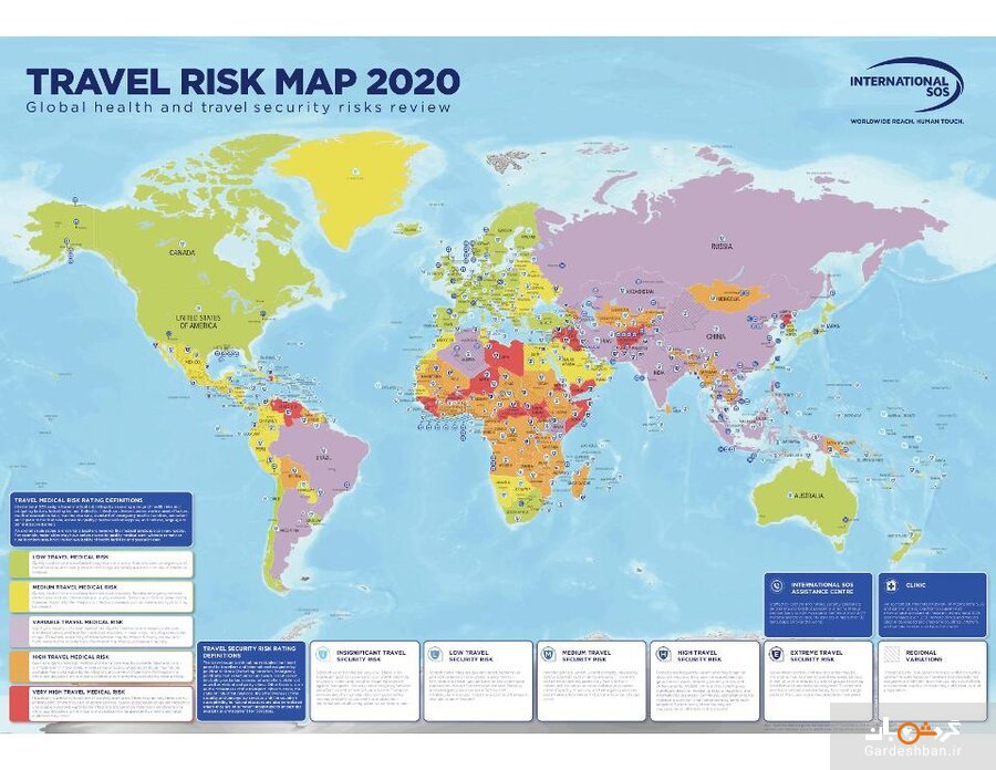 خطرناک‌ترین کشورهای دنیا برای سفر در ۲۰۲۰ ؛ امن‌ترین کشور را بشناسید/خاورمیانه و آفریفا ناامن‌ترین شدند