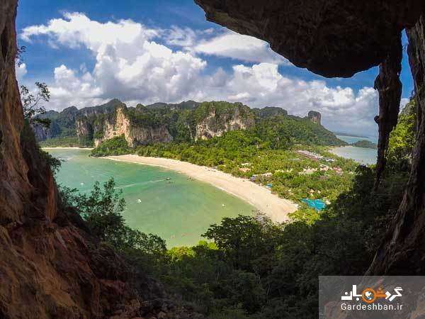 تجربه هیجان و ترس در ساحل رایلی تایلند+تصاویر